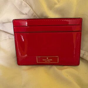 Kate Spade Card Holder Red. NWT